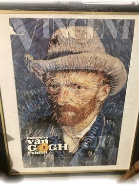 Framed Vincent Van Gough Self Portrait